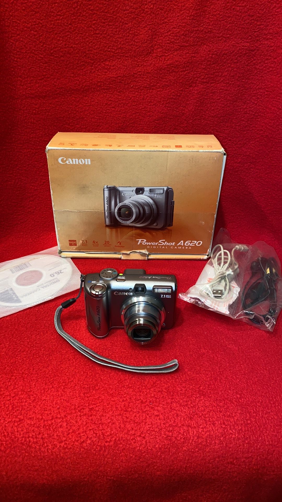 Canon PowerShot A620 Digital Camera 7.1 Megapixels With 4X Optical Zoom