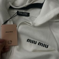 miu miu half zip up 