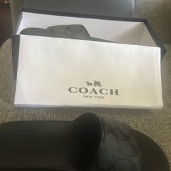 Coach slides all black