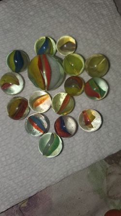 1950's Glass Marbles Cat's Eyes