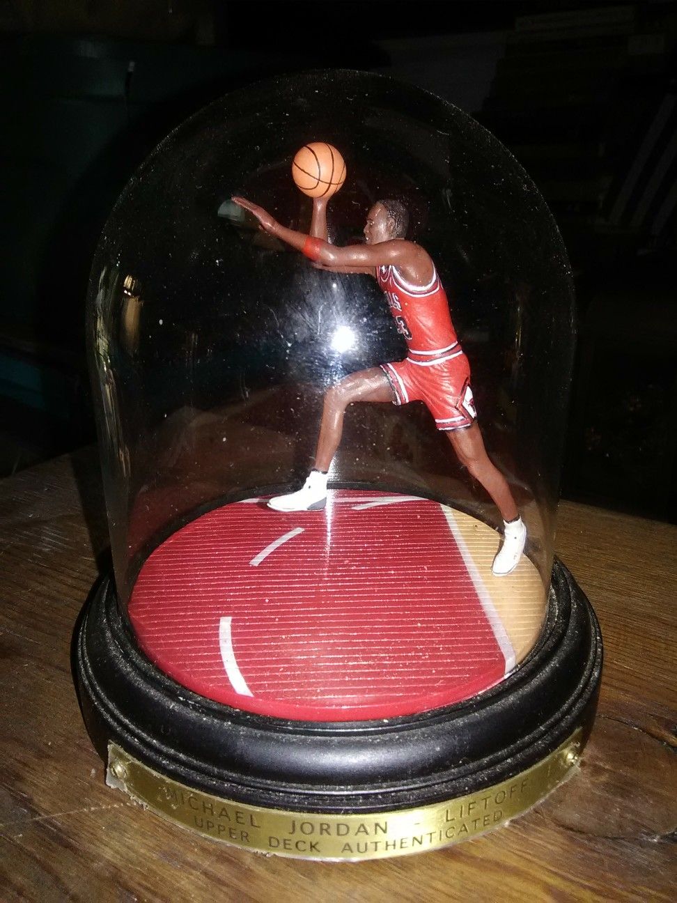 Michael Jordan Collectible w/Glass Dome