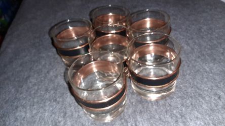 Coppercraft Guild glasses with trim(6)