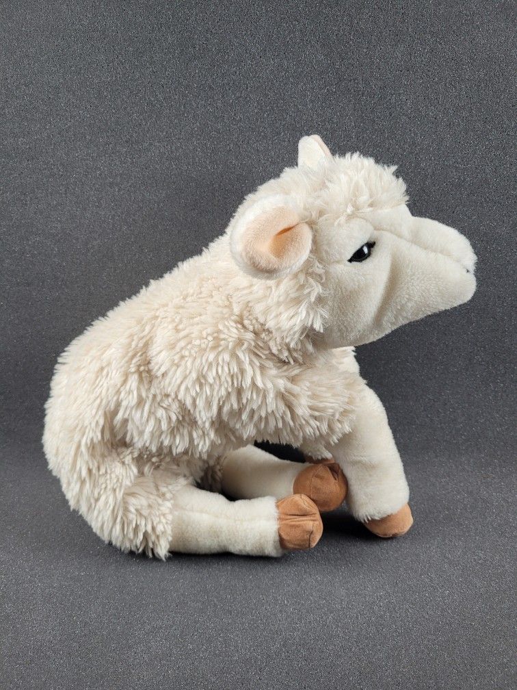 Folkmanis Folktails Hand Puppet Lamb Full Body Plush Sheep 15" Sherpa Toy