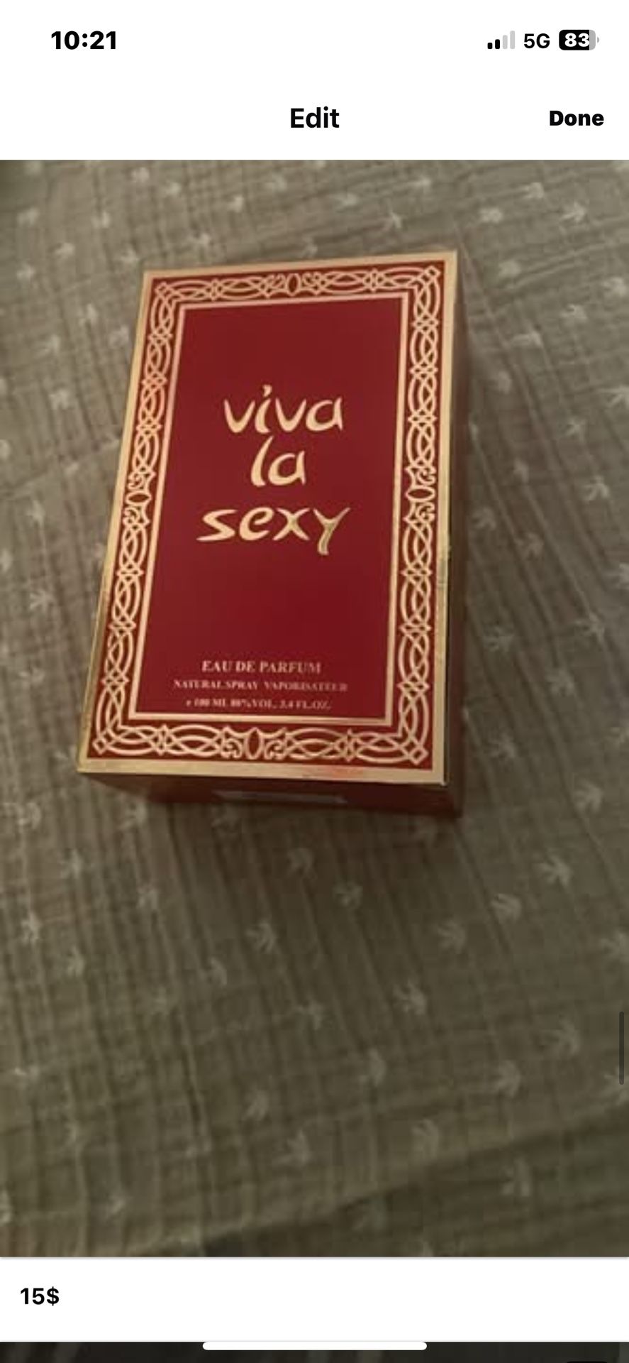 new unused perfume