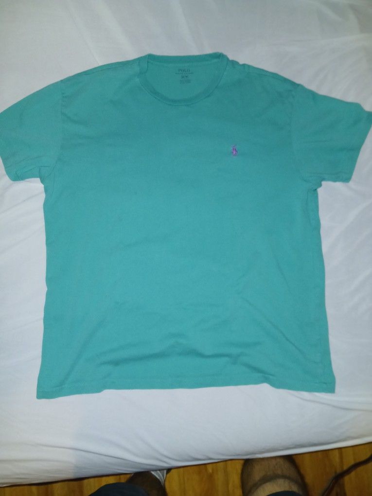 Polo Ralph Lauren Crew Neck T-Shirt/Teal/Medium