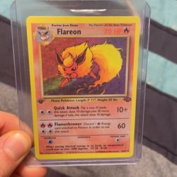 Pokemon 1st Edition Flareon Holo (Jungle)