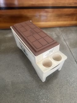 Vintage Igloo truck cooler-armrest
