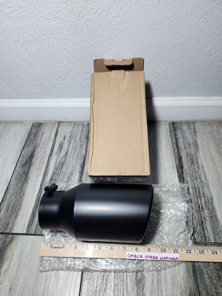 3 inch Inlet Exhaust Tip, 4.5" Outlet 9"