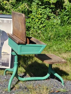 Antique school desk