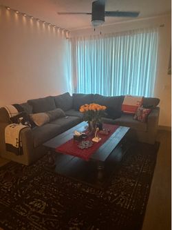 Sectional sofa and coffee table