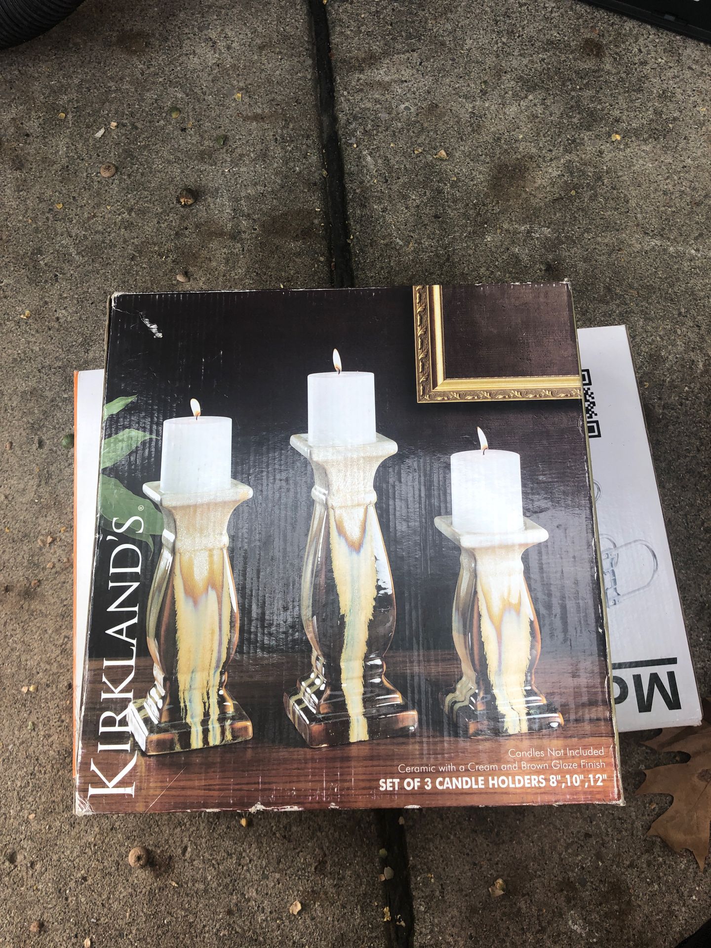 Candle holder set new in box
