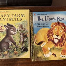 Two Vintage Little Golden Books Selling As A Set.