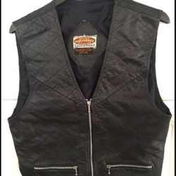 Men’s Paragraff Leather Vest Size L