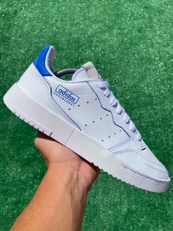 ADIDAS SUPERCOURT “WHITE / TEAM ROYAL BLUE” (Size 9, Men’s)