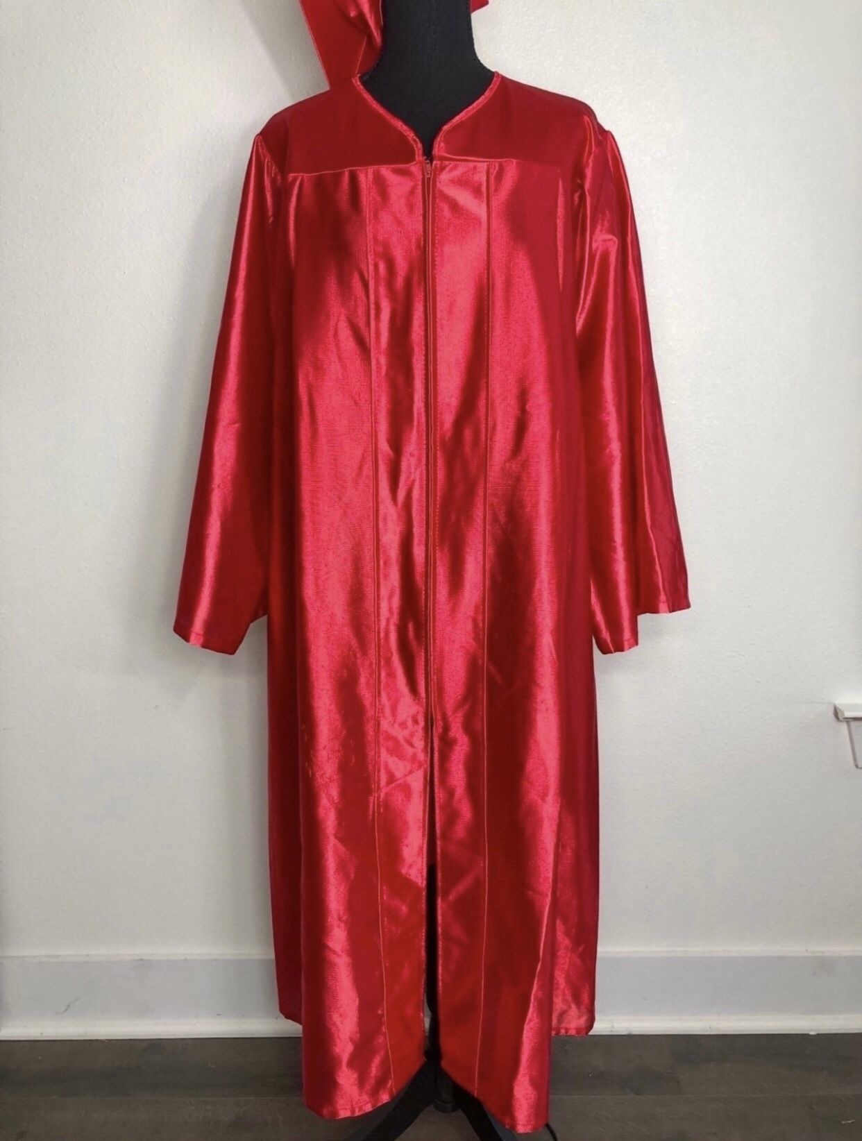 Graduation Cap And Gown Set - Red Unisex