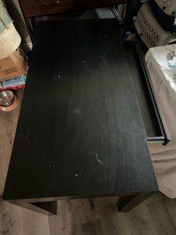 Black table