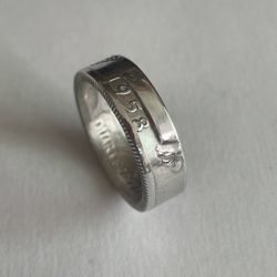 Men’s 90% Silver Coin Ring Size 6.5