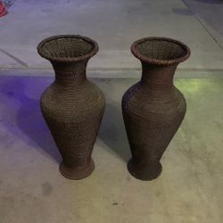 Decorative Artificial Wood Vases