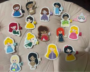 Disney Princess Felties Hair Clips