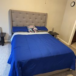 Bundle Sale -Cot,frame,mattress,side Tables(2)