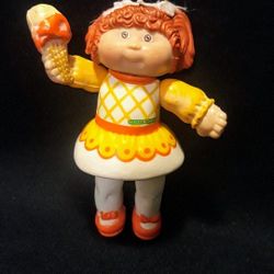 Vintage 1984 Cabbage Patch Kids Baby Doll Figurine with Ice Cream Cone