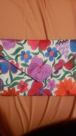 Embroidered Bag Clutch Purse
