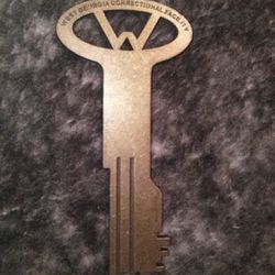 The Walking Dead Show Prison Key  Prop Replica Souvenir Brass 4”