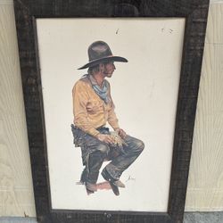 Gordon Snidow "Colorado Coolade" - 1970’s Coors Cowboy Western Print