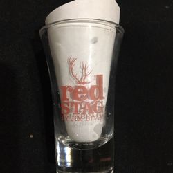 Red Stag “Jim Beam “ Shot Glasses 