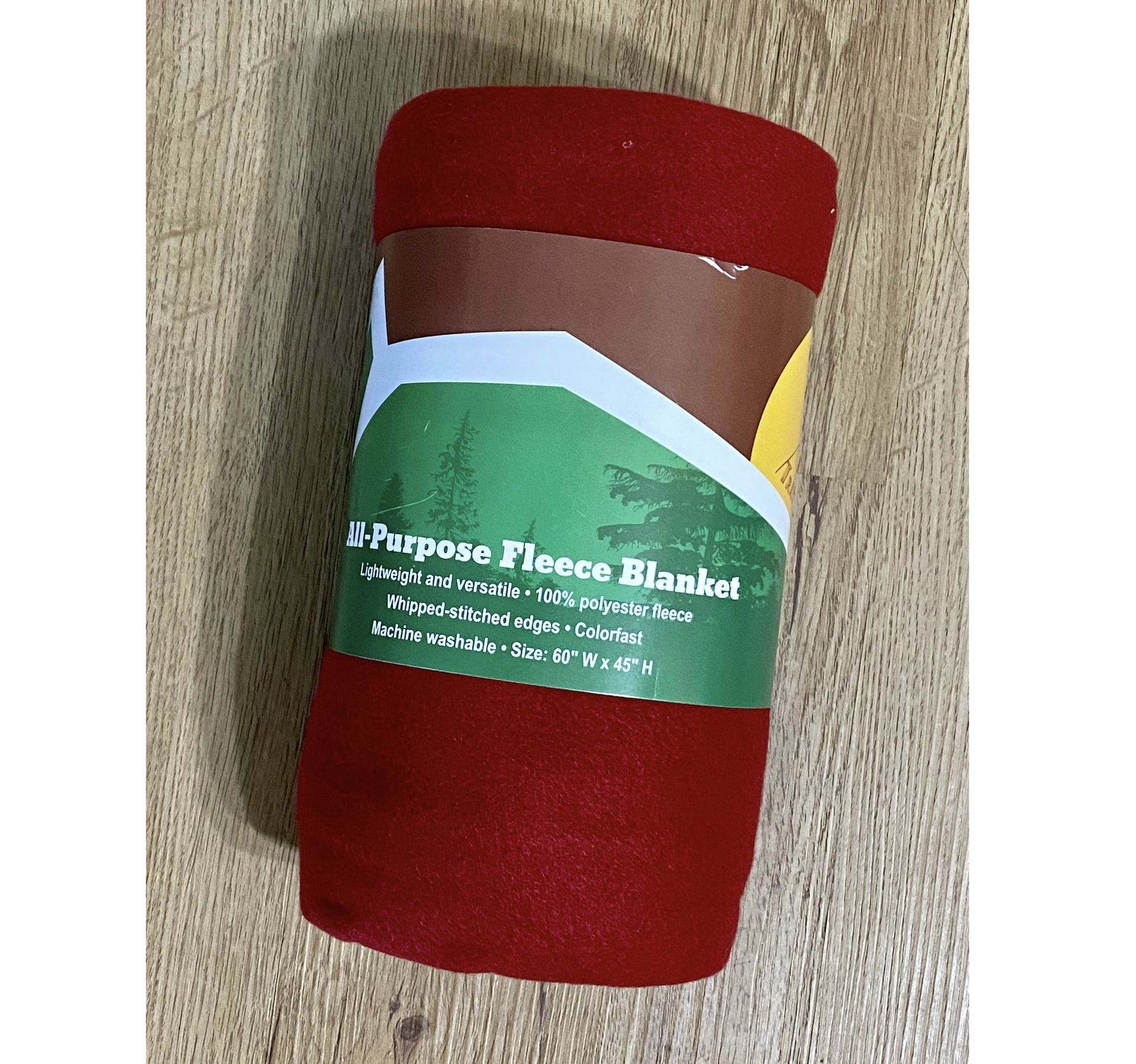 Brand new All-Purpose Fleece Blanket Thro Red 60” x 45”