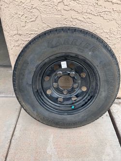Trailer wheel and tire ST145R12