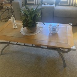 Coffee table and end tables