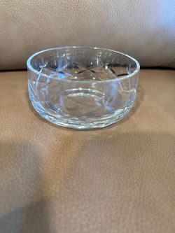 Vintage clear cut crystal bowl- 5 inches