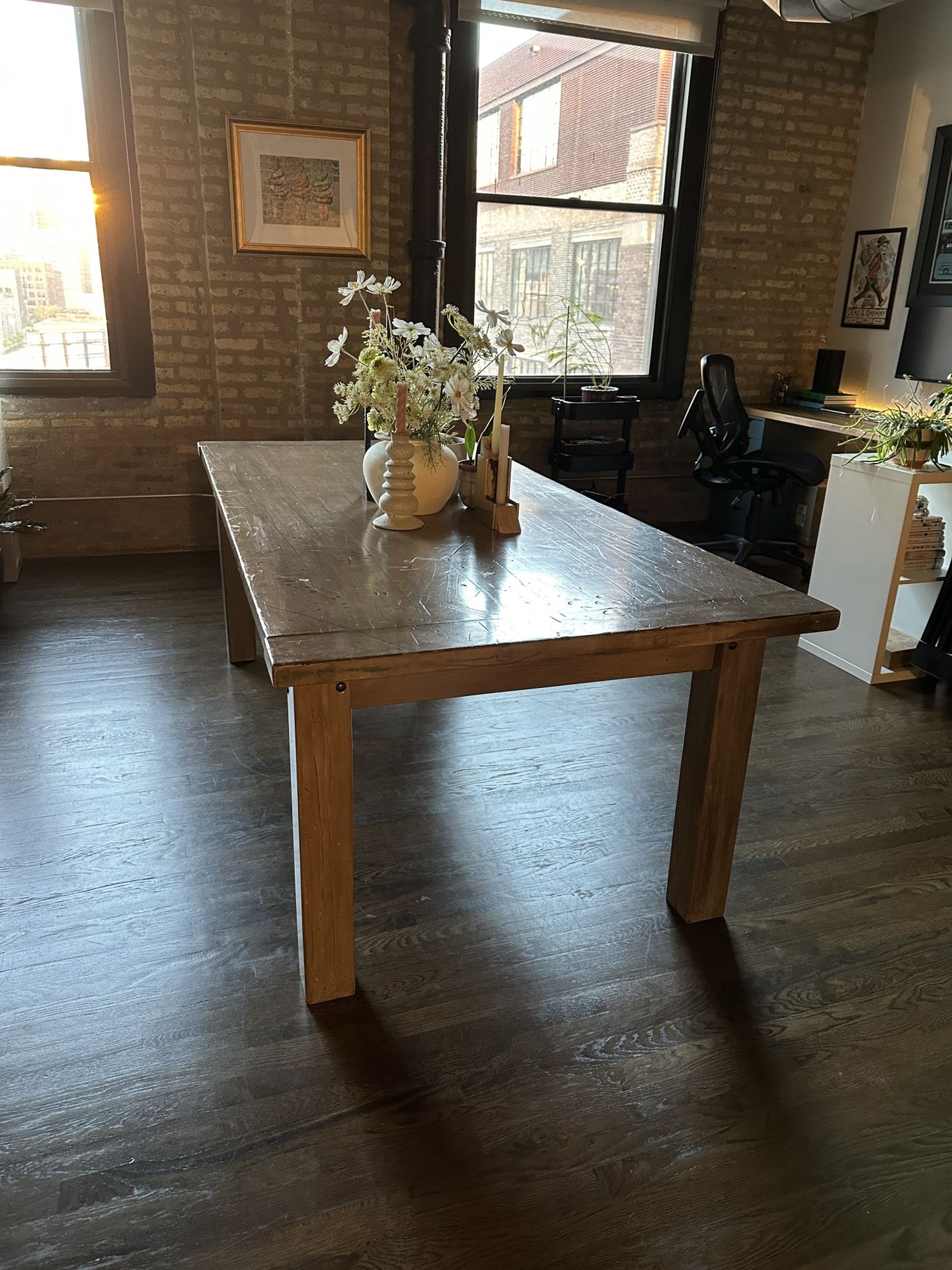 Solid Wood 84” Table