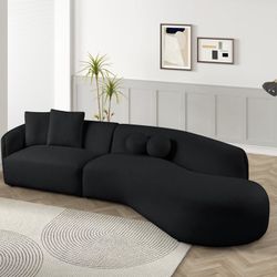 New Modern Boucle Sectional Couches