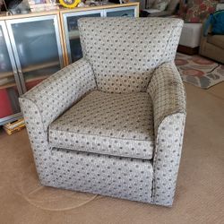 Geometric Pattern Swivel Chair from Hooker Furniture 