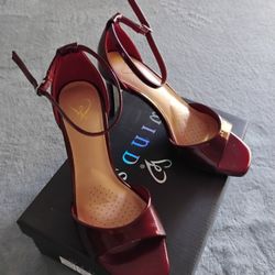 Windsor, Burgundy High Heels Size 6