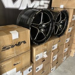 Two VMS Racing V Star Wheel Rim 18X10.5 +48 OFFSET (7.64" BS) 5X114.3 (5X4.5)