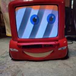 Disney Cars Pixar Lightning McQueen 13" CRT TV 