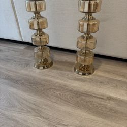 Glass Candle Holders 
