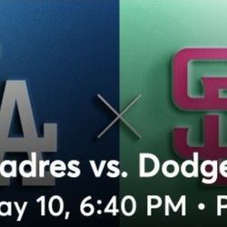 Dodgers/ Padres fans MAY 10TH 6:40P