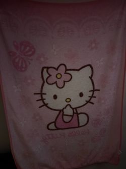 Hello Kitty Pink Fleece Blanket