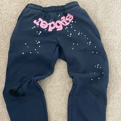 navy blue Sp5der sweatpants ( negotiable)