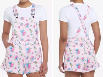 Her Universe Disney Lilo & Stitch Pastel Tropical Shortalls/Romper