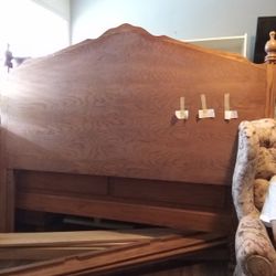 Solid Oak Cali King size Bed Frame