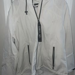 White rain jacket 