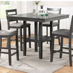 5 PC- DINNING SET COUNTER HEIGHT  TABLE NEW IN BOX ☎️ 1714586,2564 