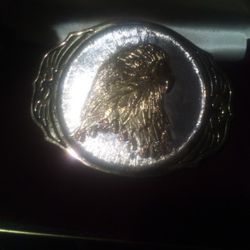 Vintage Montana Gold Country Eagle Belt Buckle .Original Tag Still On. It Stamped On Backside