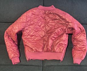 OFFLINE By Aerie Sherpa Lined Puffer Bomber Jacket Size Medium Plum Color | eBay