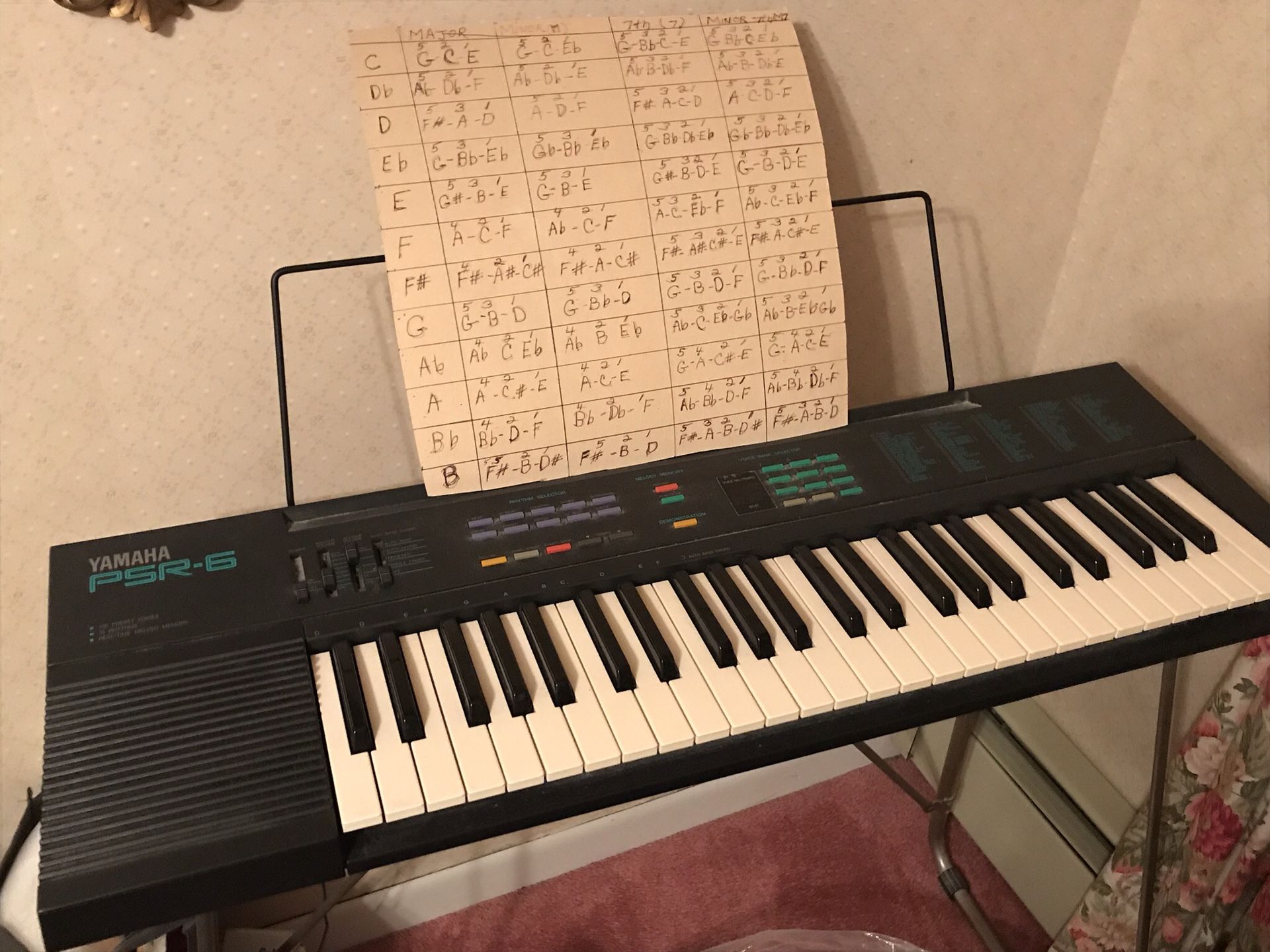 Keyboard on stand